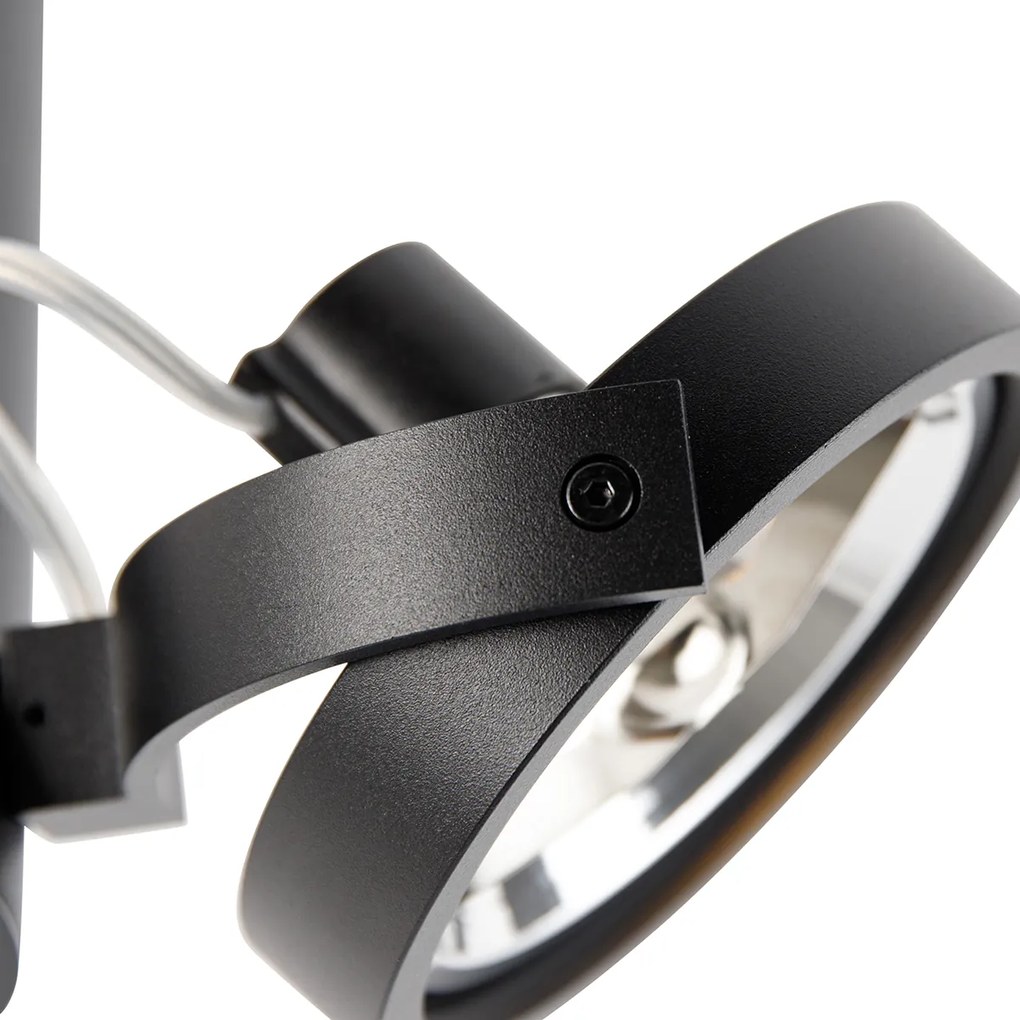 Foco moderno preto ajustável 2-luzes - Goes