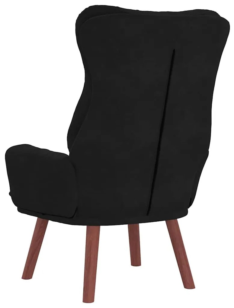 Poltrona Relaxante Veludo Preto
