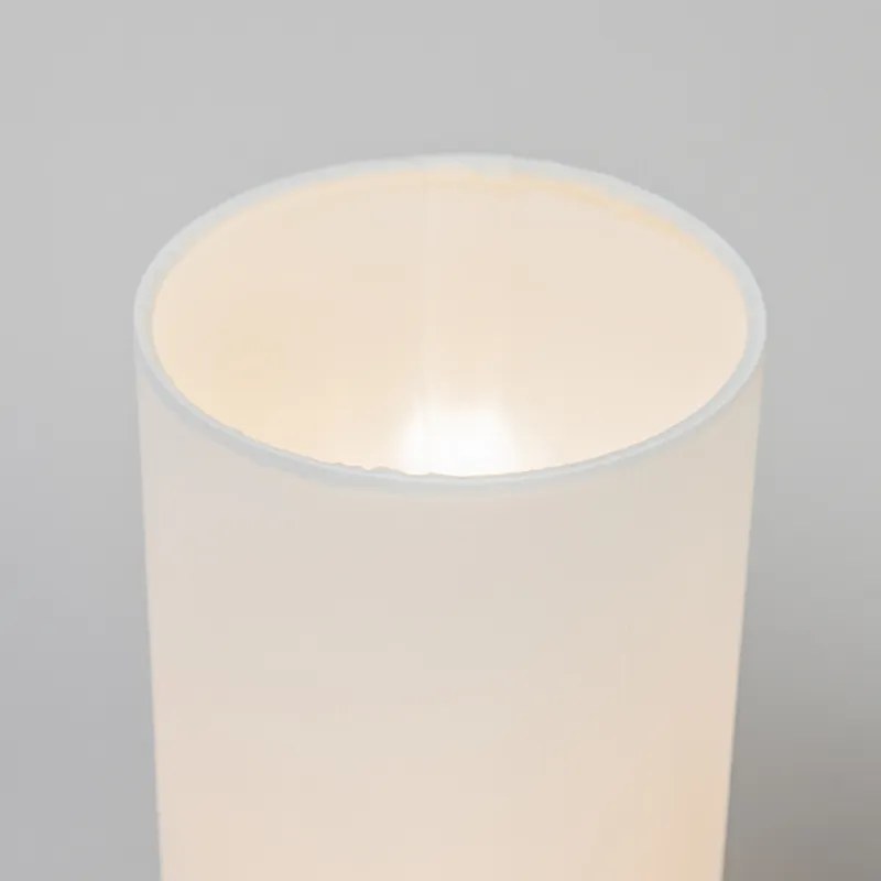 Candeeiro de mesa moderno branco redondo 12 cm regulável - Milo 2 Design,Industrial,Moderno