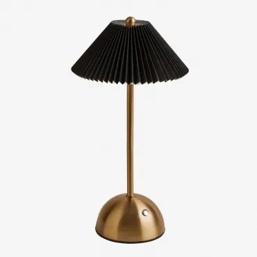 Lâmpada De Mesa Led Sem Fio Para Exterior Em Ferro Berila Preto - Sklum