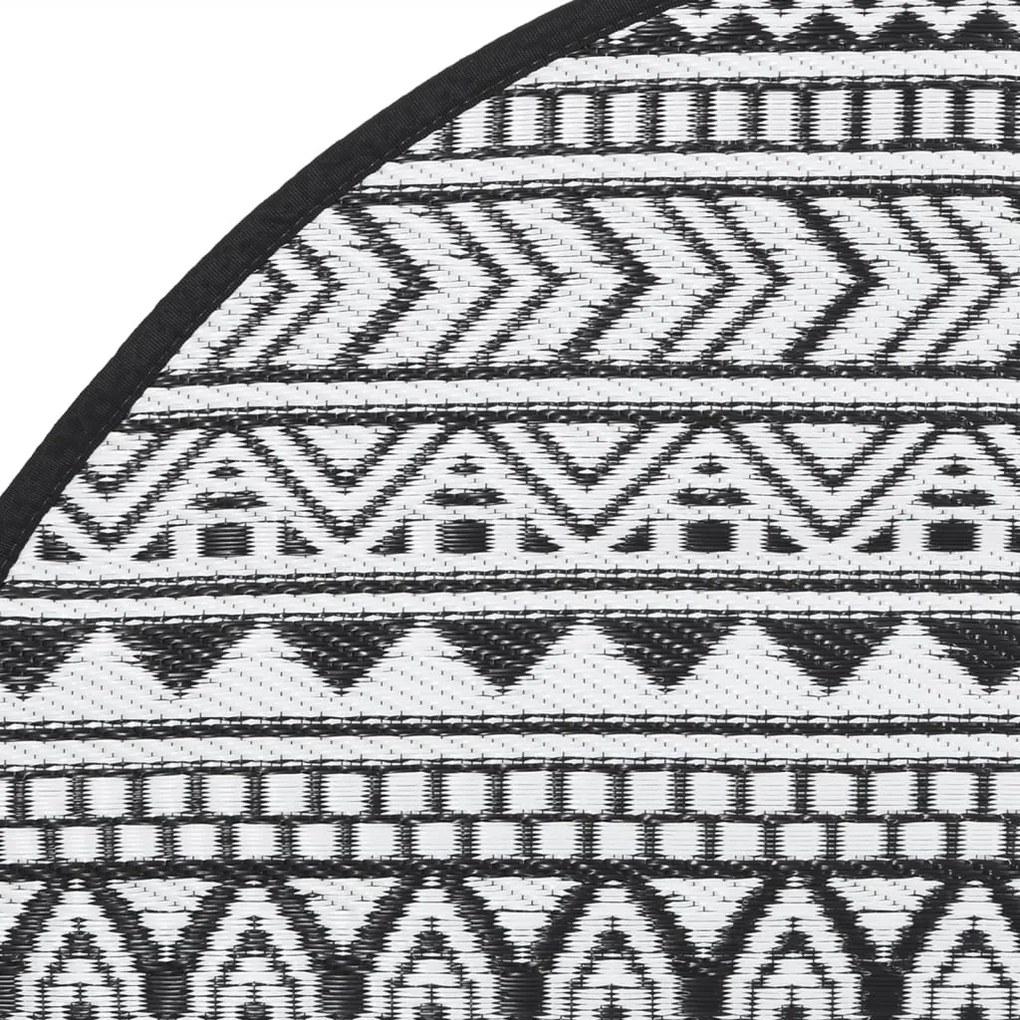 Tapete de exterior Ø160 cm ARAKIL PP preto