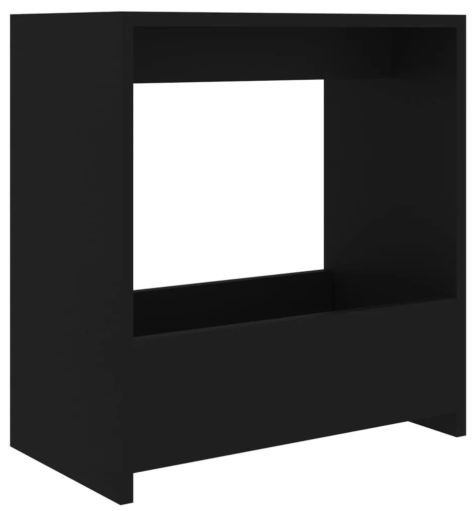 Mesa de apoio 50x26x50 cm contraplacado preto