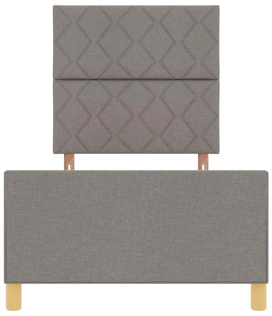 Estrutura de Cama vidaXL Taupe 100x200 cm Tecido