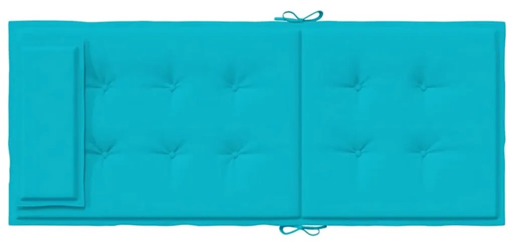 Almofadões cadeira de encosto alto 2 pcs tecido oxford turquesa