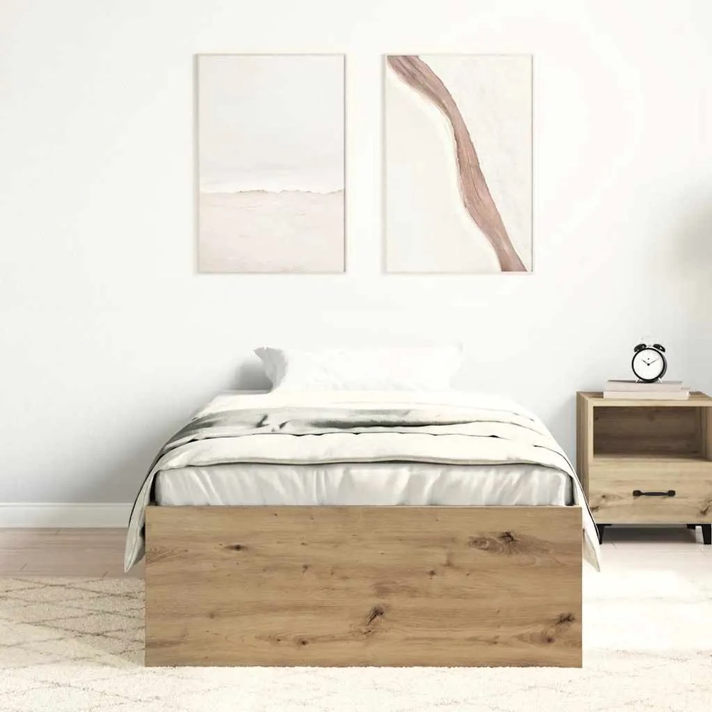 Estrutura de cama sem colchão 100x200cm derivados de madeira