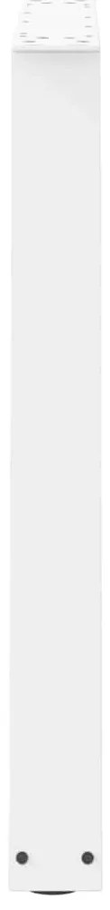 Pernas para mesa de jantar em V, 2 peças, branco, 70x(72-73,3) cm, aço