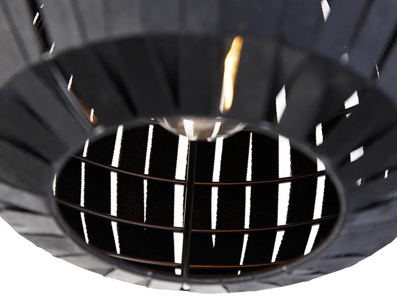 Candeeiro de teto moderno preto 26 cm - Zoë