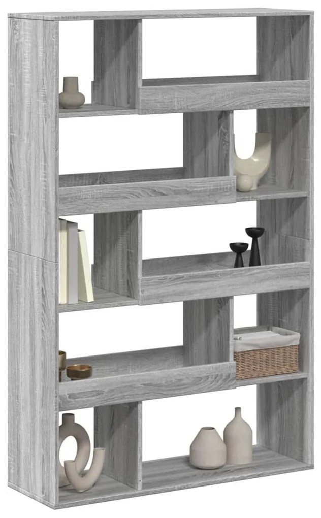 Estante 100x33x156,5 cm derivados de madeira cinzento sonoma