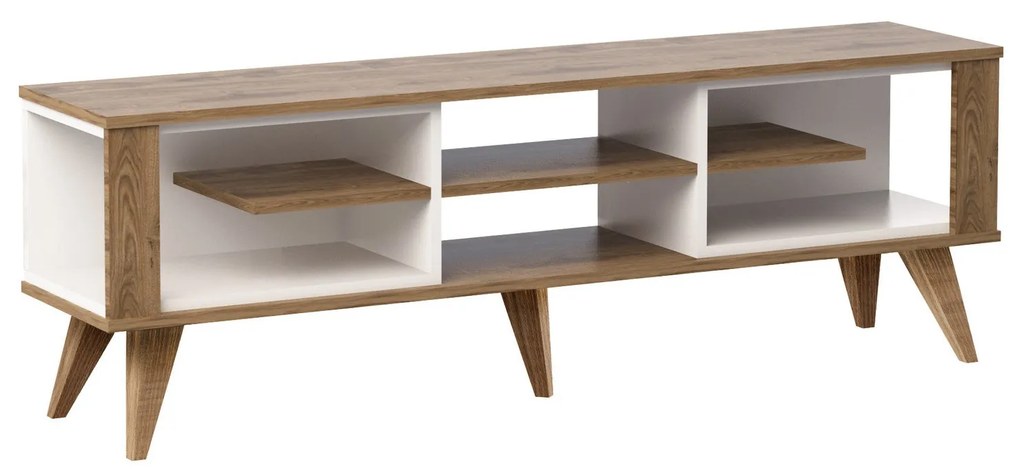 Móvel para TV Ionis – Carvalho e Branco – 160x52,5x35 cm