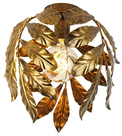 Candeeiro de teto vintage ouro antigo 30 cm - Linden Clássico / Antigo