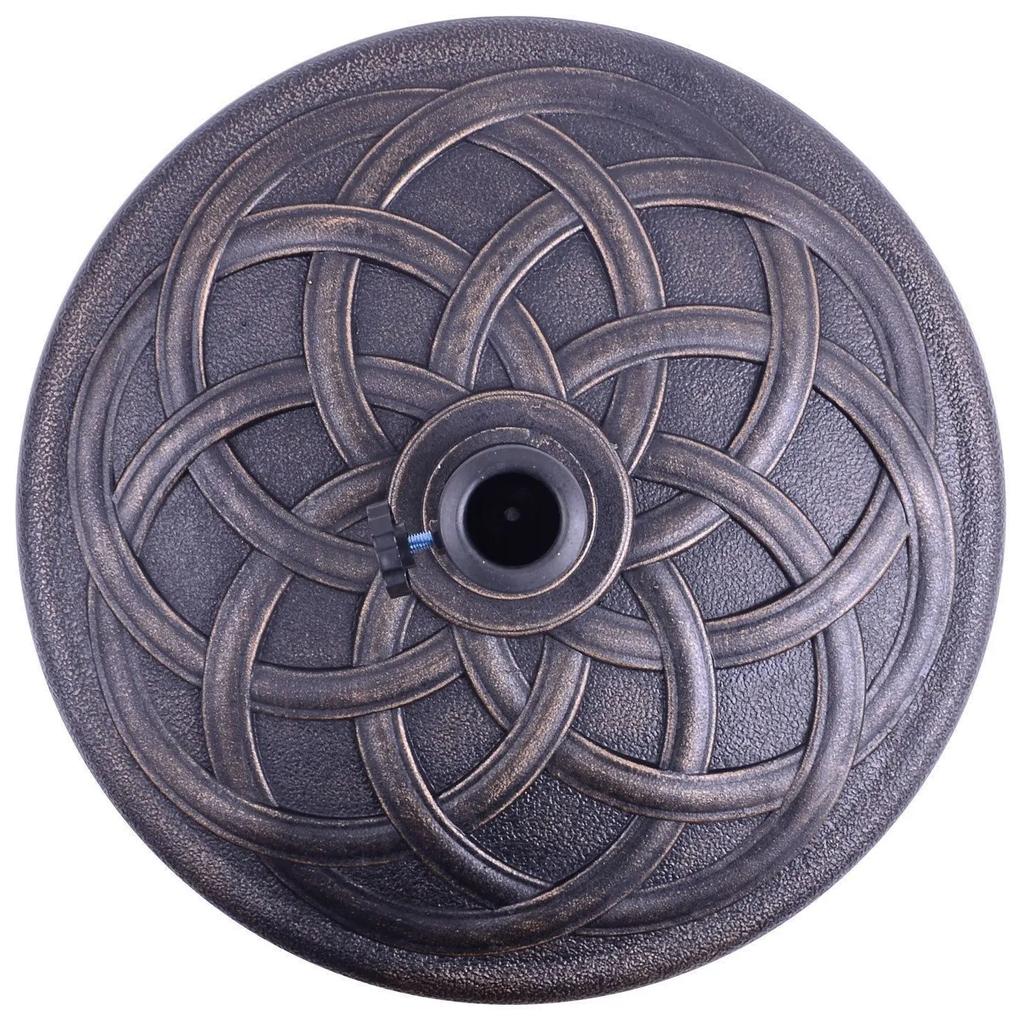 Base de Guarda-Sol Tipo Pé – Cor Bronze – Material Resina – Φ 57 x 35 cm