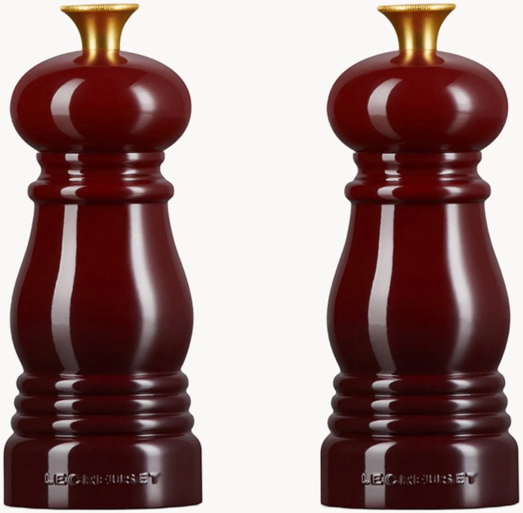 Moinhos de sal e pimenta com moedor de cerâmica Creuset, conjunto de 2