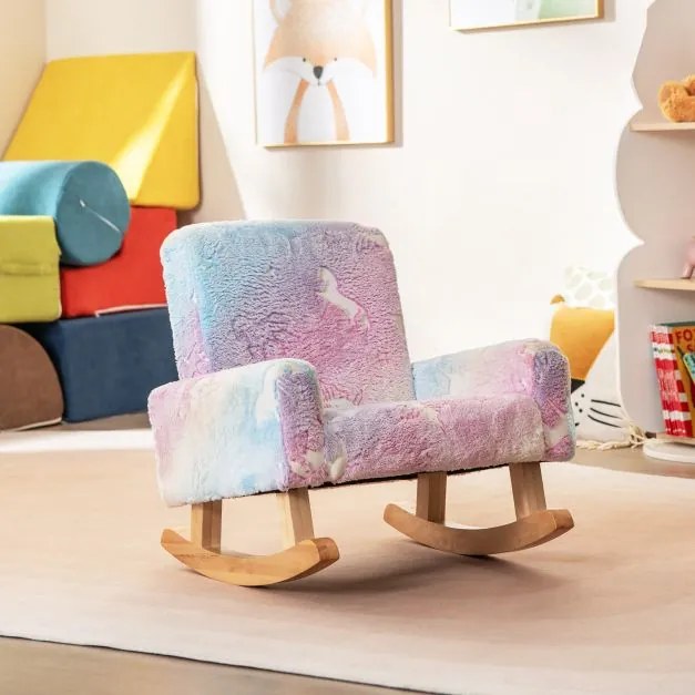 Conjunto de mesa e cadeira infantil com tampo largo e bordas curvas para quarto infantil - Natural