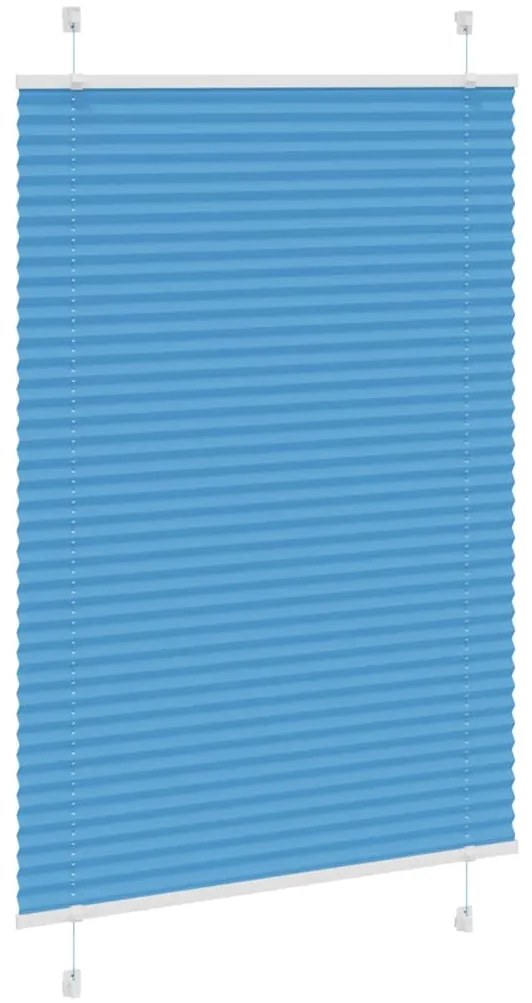 Azul Plissada Cega 100x150 cm Largura Tecido 99,4 cm Poliéster