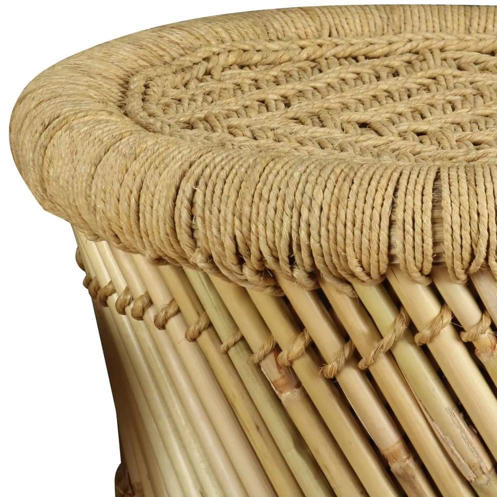 Bancos 2 pcs bambu e juta