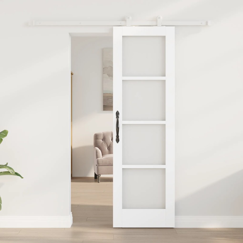 Porta Deslizante vidaXL com Conjunto de Ferragens 'ORKDAL'Madeira Sóli