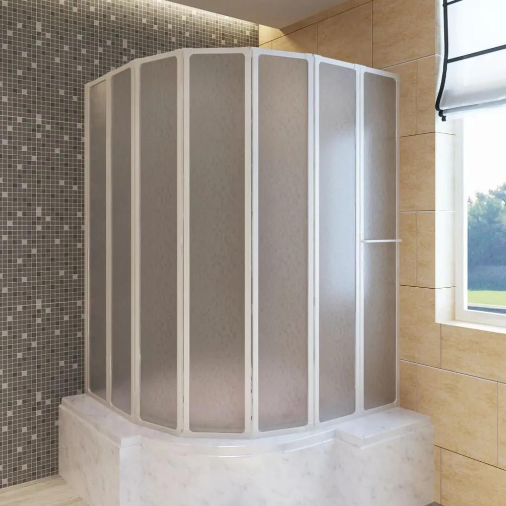 Cabine de duche 140 x 168 cm 7 painéis dobráveis com toalheiro