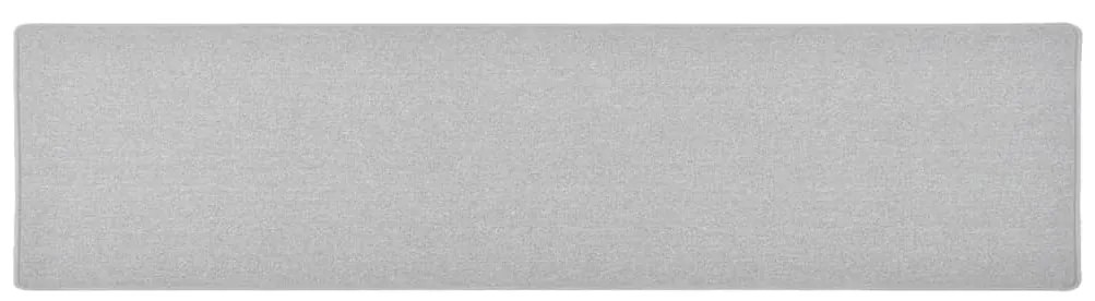 vidaXL Tapete/passadeira 50x200 cm cinzento-claro