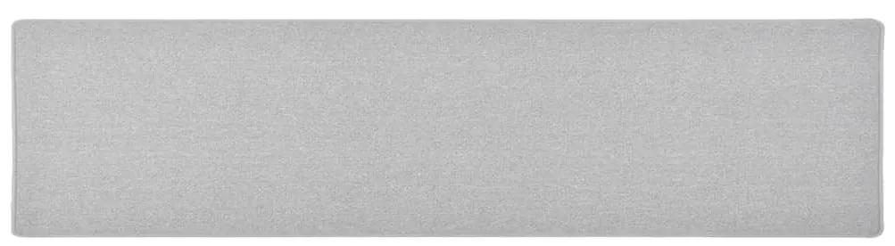 Tapete/passadeira 50x200 cm cinzento-claro