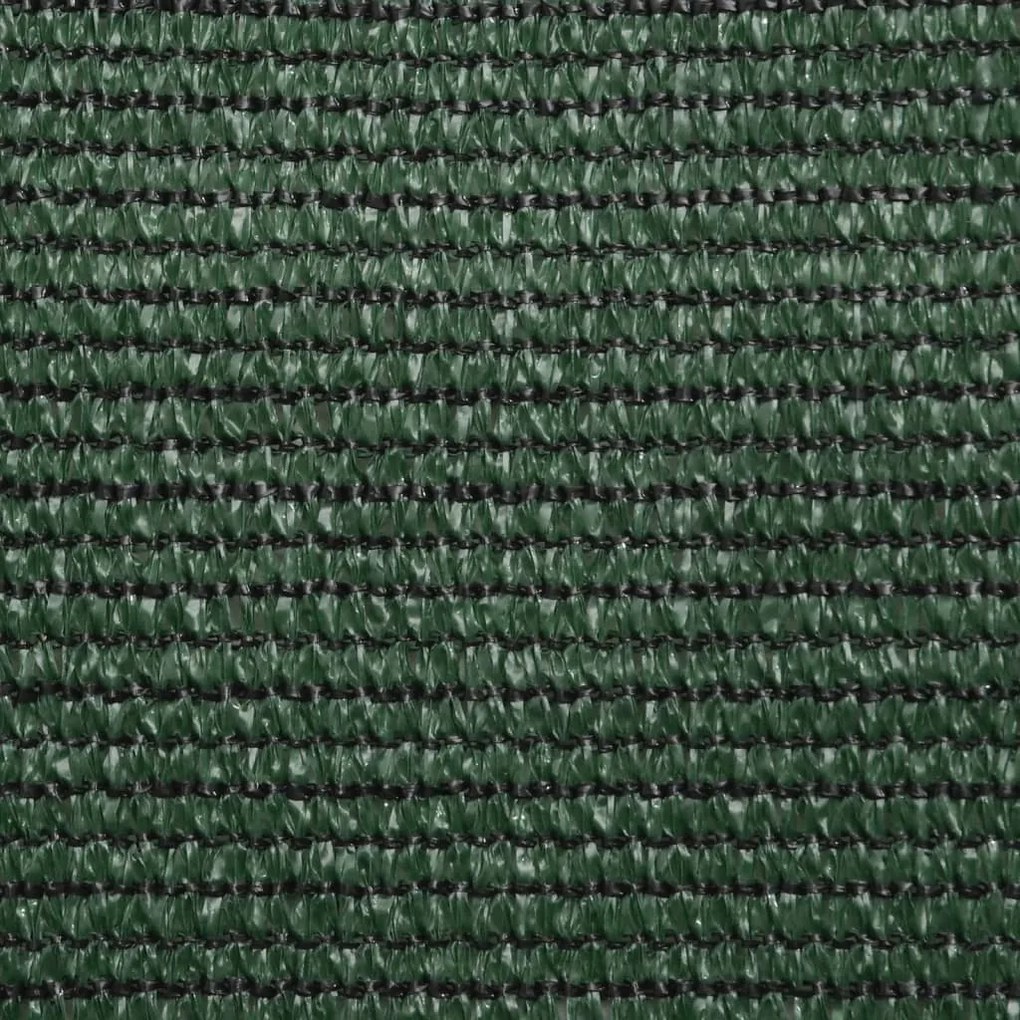 Para-sol estilo vela 160 g/m² 3x3 m PEAD verde-escuro
