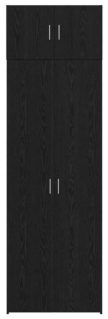 Gabinete de Armazenamento vidaXL Carvalho Preto 70x42.5x225 cm Madeira