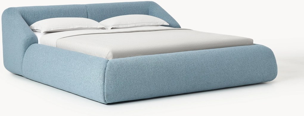 Cama estofada em bouclé Sofia
