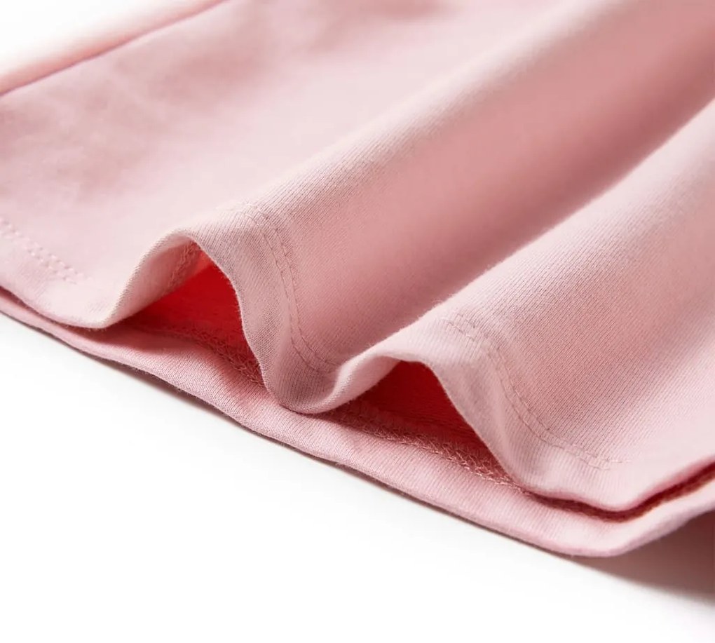 Vestido de criança com cordão rosa-claro 140