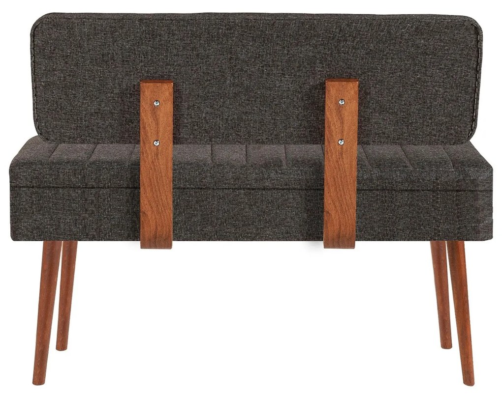 Banco Vina – Nogueira e Antracite – 110x82,5x40 cm