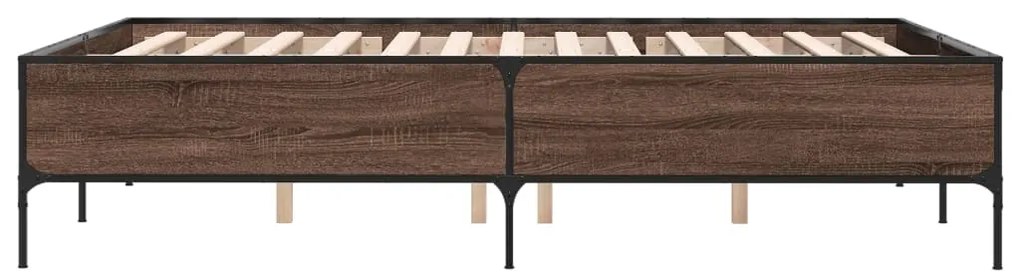 Estrutura de cama 120x190cm derivados madeira/metal