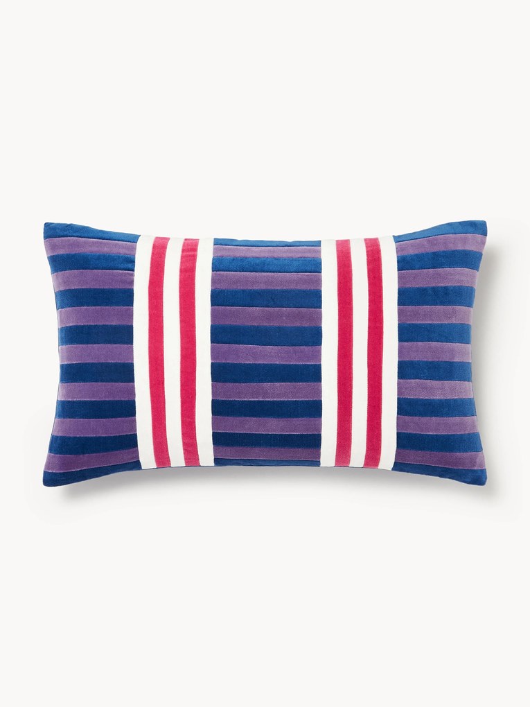 Capa de almofada de retalhos em veludo Tete