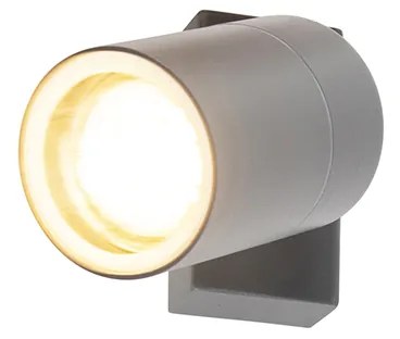 Candeeiro de parede exterior antracite IP44 rotativo e inclinável - Solo