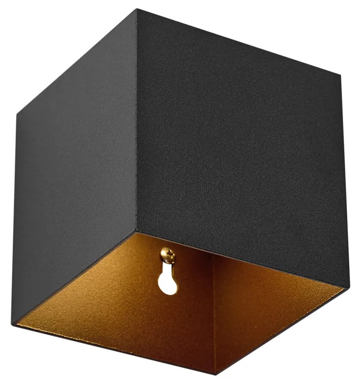 Candeeiro de Parede Exterior Preto Incl. LED 2-Luzes IP65 Solar - Charlene Moderno