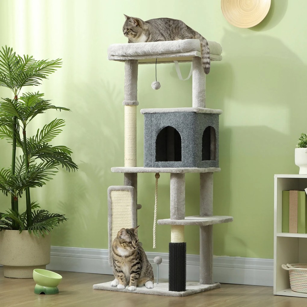 PawHut Arranhador para Gatos Grande Altura 132 cm Arranhador para Gato