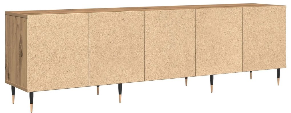 Armário de TV Carvalho Artesanal 150x30x44,5 cm Madeira Engenharia