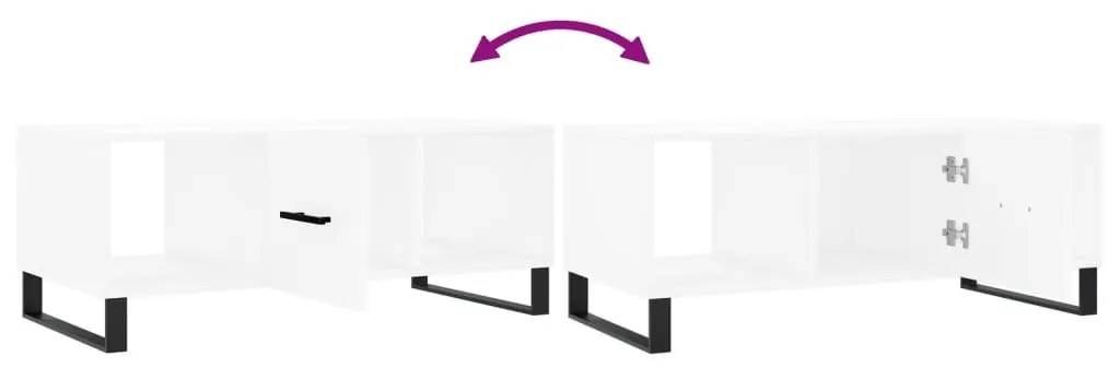 Mesa de centro 102x50x40 cm madeira processada branco