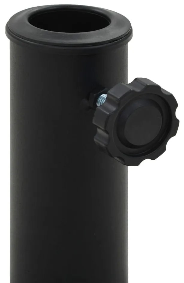Base de guarda-sol quadrada poliresina 8 kg preto