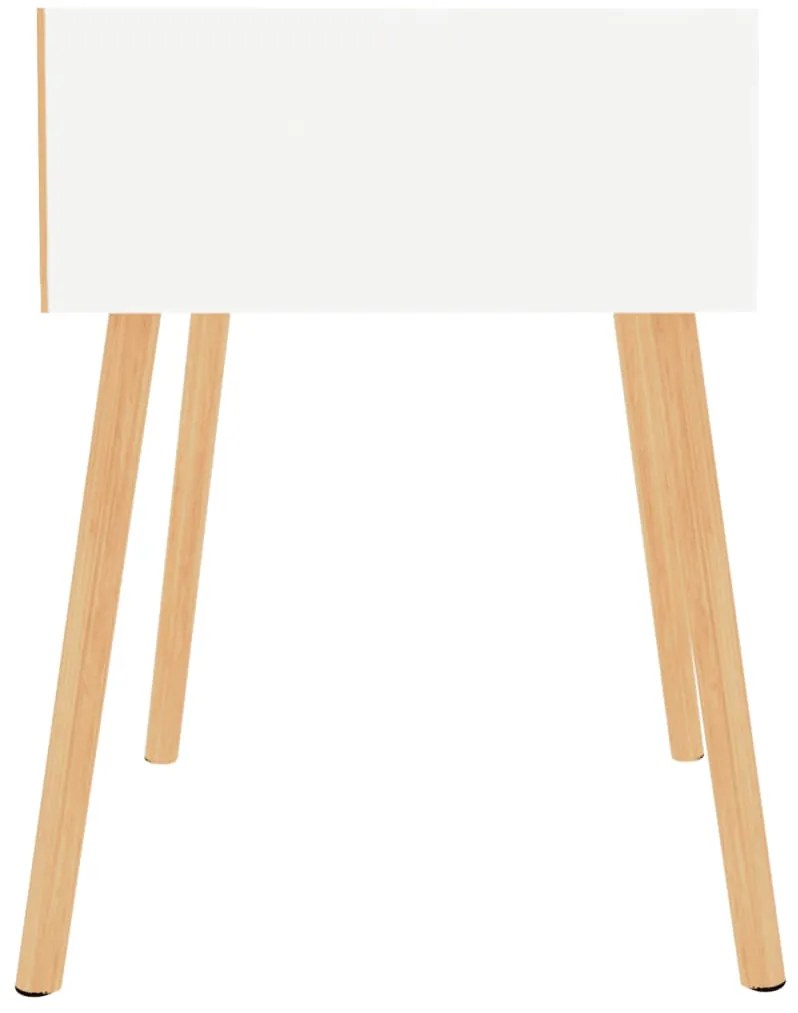 Mesas de cabeceira 2 pcs 40x40x56cm derivados de madeira branco