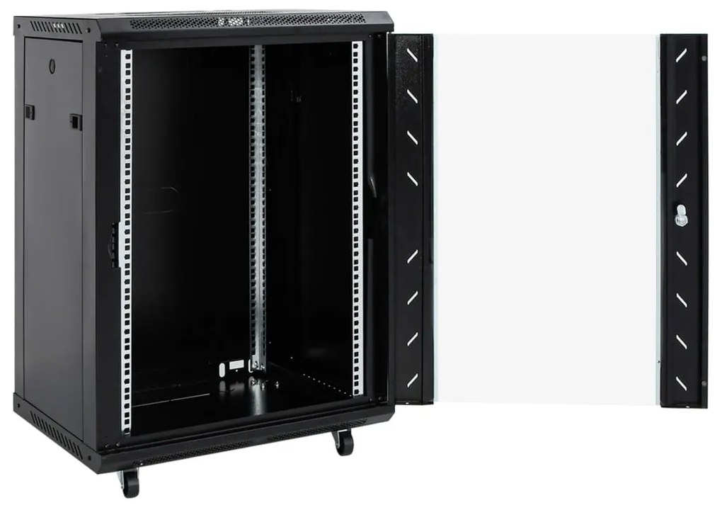 Armário bastidor 15U 19" IP20 60x45x86 cm preto