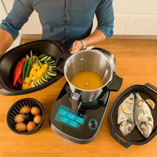 Robô de cozinha multifunções com dispensador de alimentos Mambo CooKing Unique