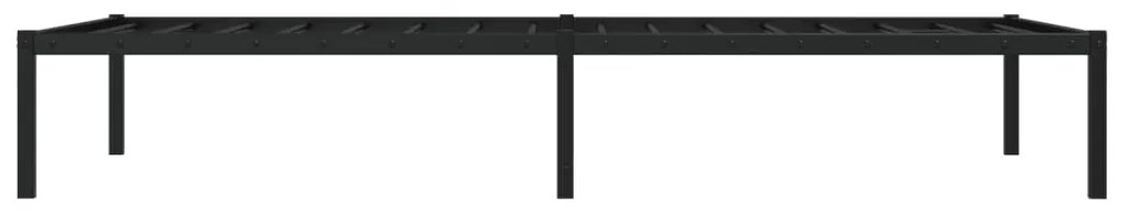 Estrutura de cama 100x190 cm metal preto