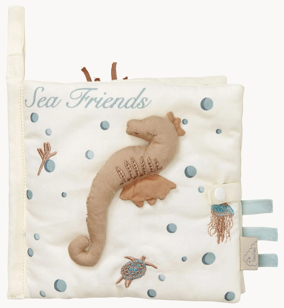 Livro de brincar em algodão orgânico Sea Garden