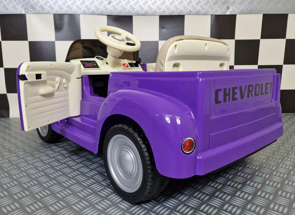 Carro elétrico para Crianças Chevrolet 3100 pick-up 12 V Roxo