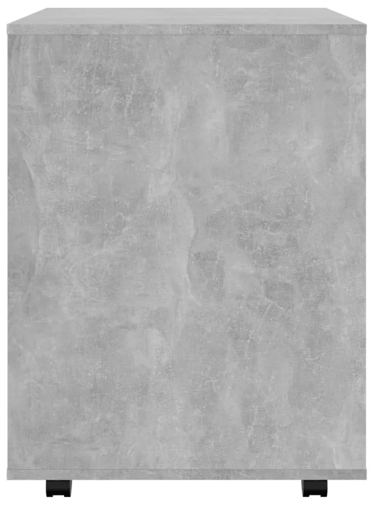 Móvel com rodas 60x53x72 cm derivados madeira cinzento-cimento