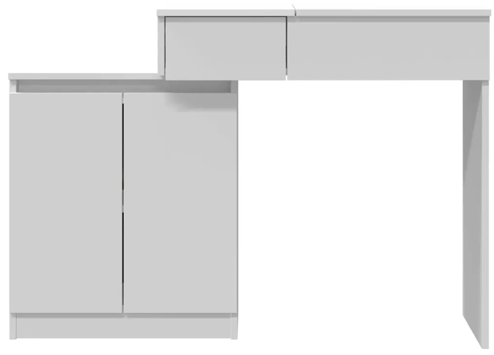 Toucador com LED 115x37x110,5 cm branco