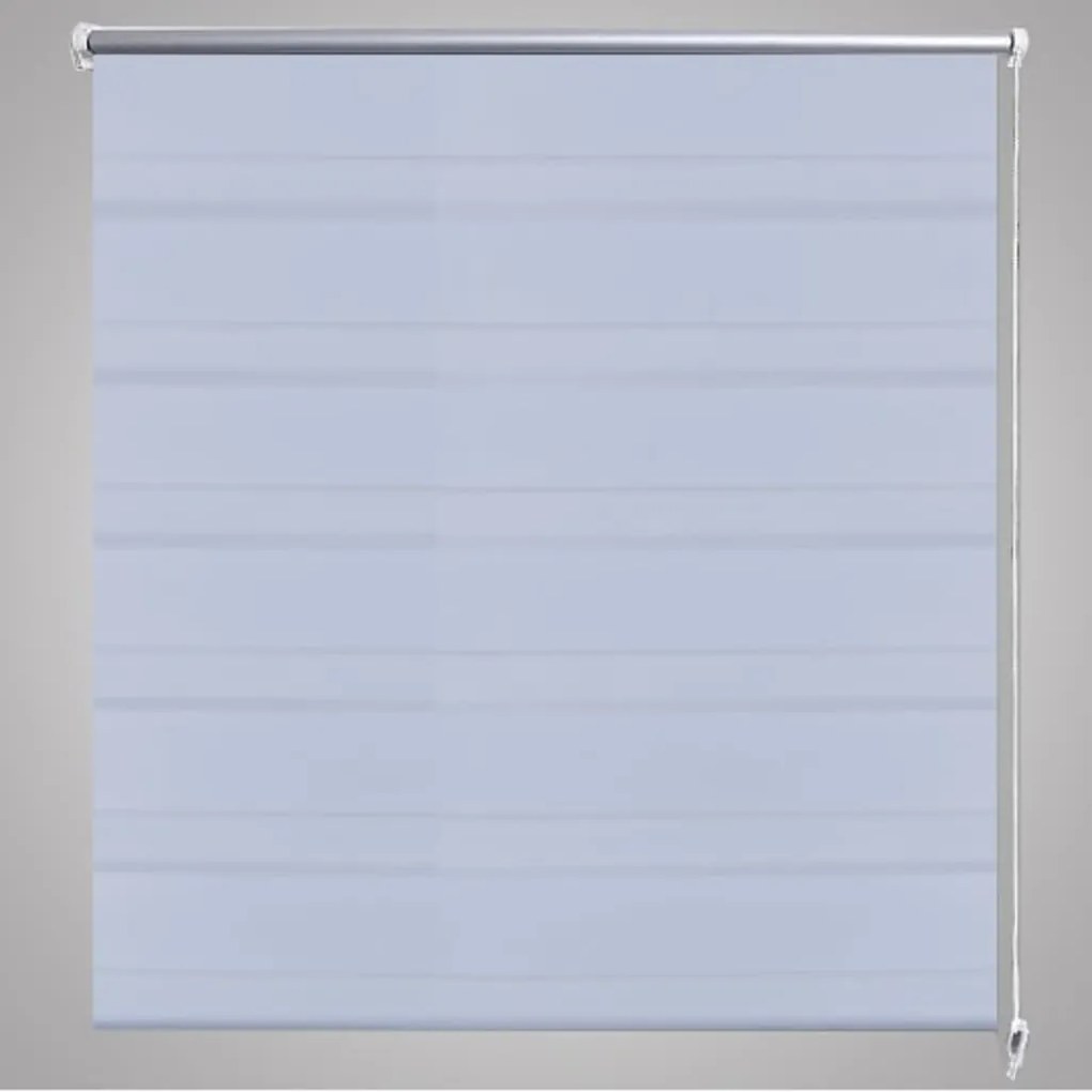 Estore de rolo 50 x 100 cm, linhas de zebra / Branco