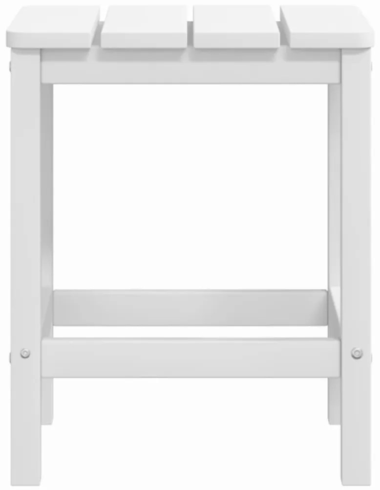 Mesa de jardim Adirondack 38x38x46 cm PEAD branco
