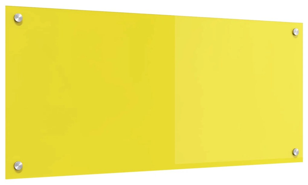 vidaXL Proteção de Cozinha Amarelo 90 x 40 x 0,6 cm vidro temperado