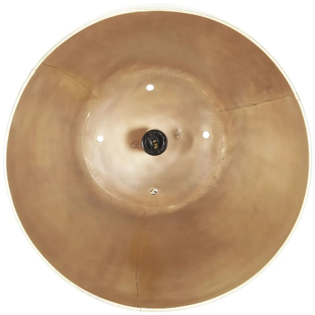 Candeeiro suspenso industrial redondo 25 W 42 cm E27 bronze