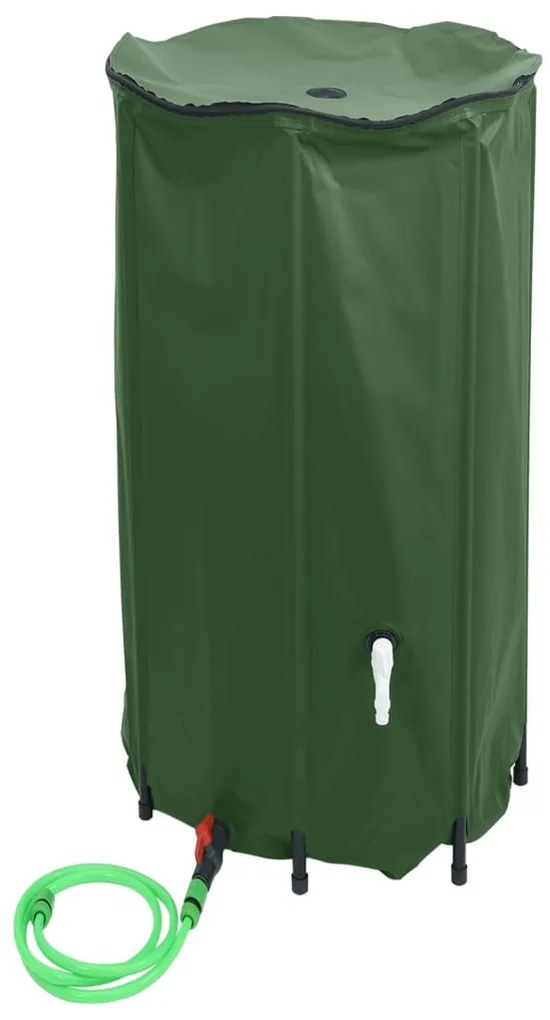 Depósito de água dobrável com torneira 380 L PVC