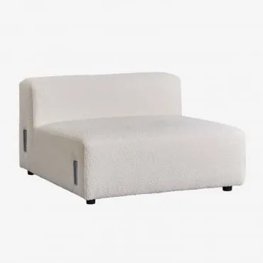 Módulo Central 105x113 Cm Para Sofá Modular Bruna Bouclé Branco - Sklum